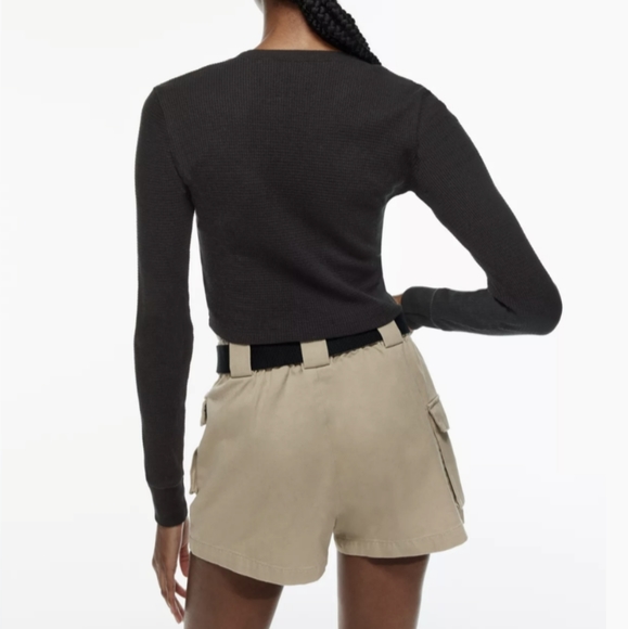 SOLD Aritzia Tna Glendale Waffle Longsleeve Top - Picture 2 of 16